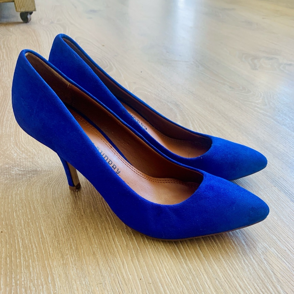 Chineese Laundry Electric Blue Heels in good condition.